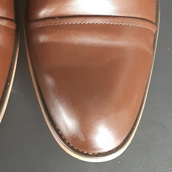 Bruno Marc SZ 9.5 Louis-2 Chestnut Men's Leather Cap Toe Oxford Shoes - Picture 15 of 15